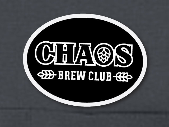 CHAOS Brew Club logo oval patch