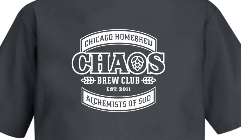 CHAOS-Work-Shirt-Print-Back Mockup image of the CHAOS Work Shirt '23 back print
