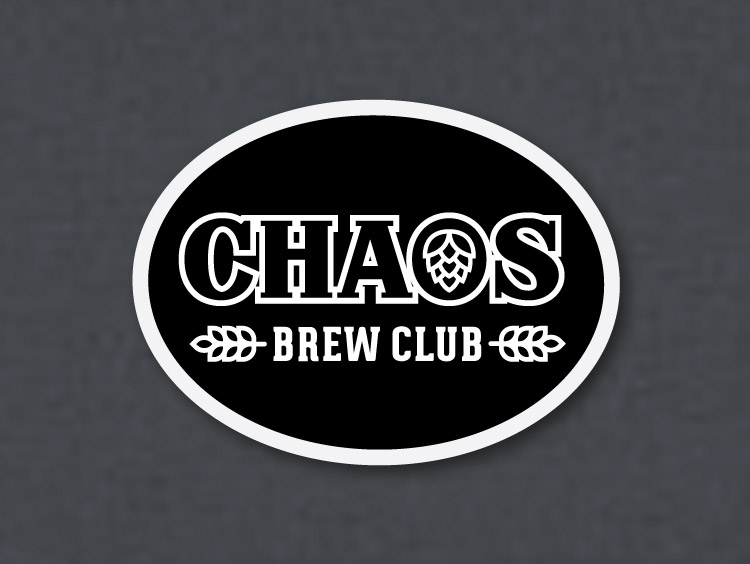 CHAOS Brew Club oval patch