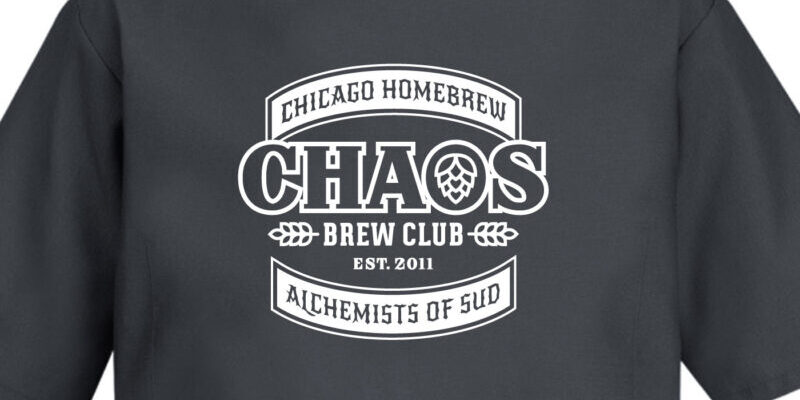 Mockup image of the CHAOS Work Shirt '23 back print